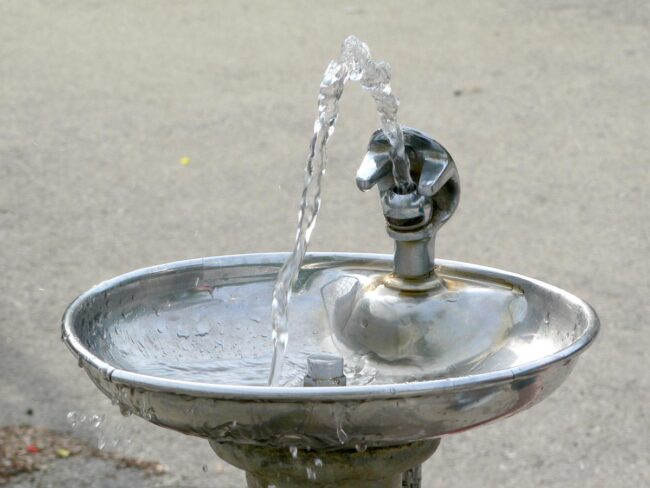 typical drinking fountain